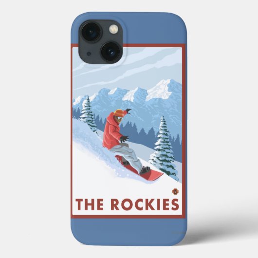Coques Case-Mate iPhone Snowboarder - Les Rocheuses (Verso)