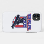 Coques Case-Mate iPhone Snowboardeur USA (Dos (Horizontal))