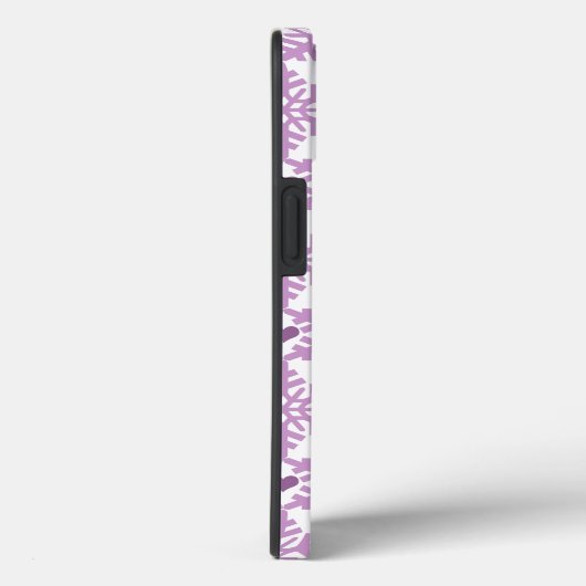 Coques Case-Mate iPhone Snowflake Heart Pattern - Custom name Case-Mate iP (Verso / Droite)