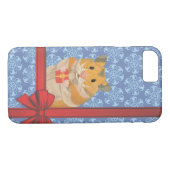 Coques Case-Mate iPhone Snowflakes Christmas Hamster (Dos (Horizontal))