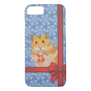 Coque Case-Mate Pour iPhone Snowflakes Christmas Hamster