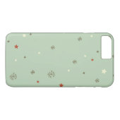 Coques Case-Mate iPhone Snowflakes et étoiles de Noël (Dos (Horizontal))