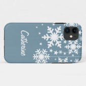 Coques Case-Mate iPhone Snowflakes et Stars iPhone 5 BT Coque, Bleu (Dos (Horizontal))