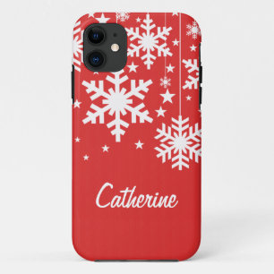 Etui iPhone Case-Mate Snowflakes et Stars iPhone 5 BT Coque, Rouge
