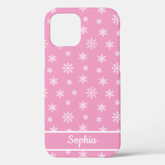 Case-Mate iPhone Case Snowflakes motif rose nom personnalisé