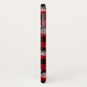 Coques Case-Mate iPhone Snowflakes Red Buffalo Plaid (Dos/Gauche)