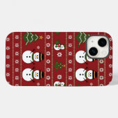 Coques Case-Mate iPhone Snowman Christmas Tee Holiday Style Sweater hiver (Verso (horizontal))