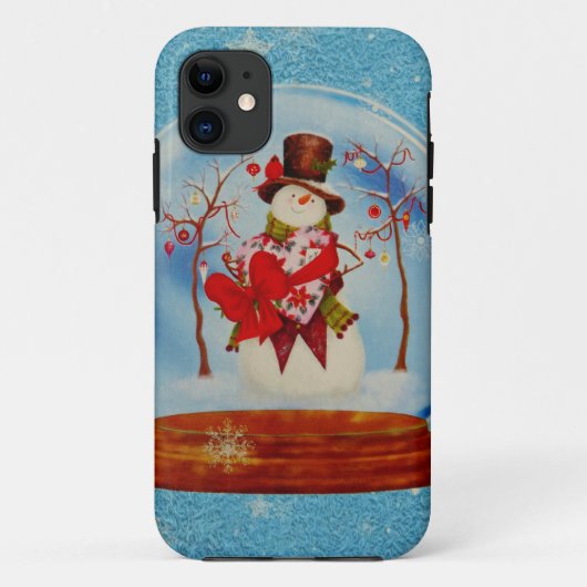 Coques Case-Mate iPhone Snowman dans le monde des neiges (Dos)