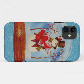 Coques Case-Mate iPhone Snowman dans le monde des neiges (Dos (Horizontal))