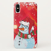 Coques Case-Mate iPhone Snowman d'hiver (Dos)