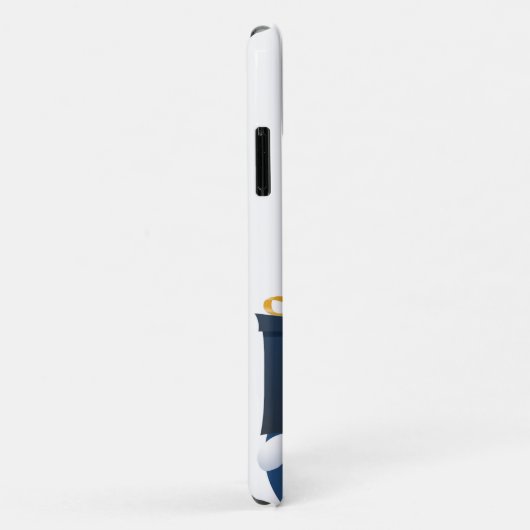 Coques Case-Mate iPhone Snowman donne un cadeau... (Dos/Droite)