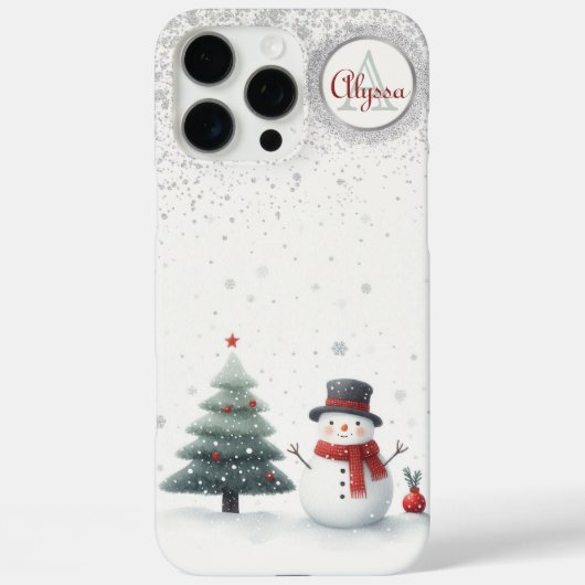Coques Case-Mate iPhone Snowman et À feuillage persistant (Verso)