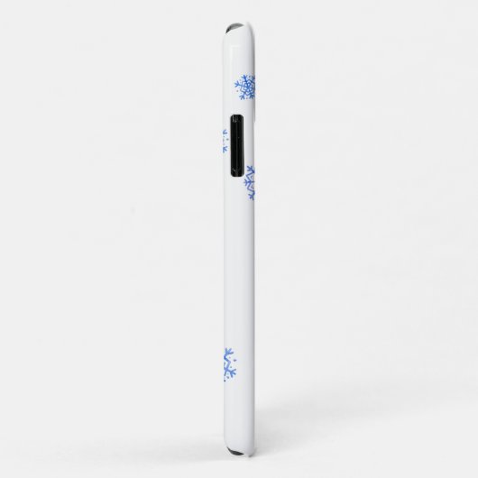 Coques Case-Mate iPhone Snowman et Snowflakes d'hiver (Dos/Droite)