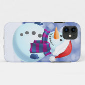 Coques Case-Mate iPhone Snowman hiver Joyeux Noël neige (Dos (Horizontal))