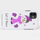 Coques Case-Mate iPhone Snowman laisse neiger (Dos (Horizontal))
