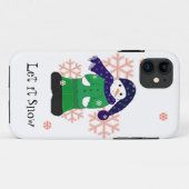 Coques Case-Mate iPhone Snowman laisse neiger (Dos (Horizontal))