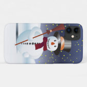 Coques Case-Mate iPhone Snowman pour Noël (Dos (Horizontal))
