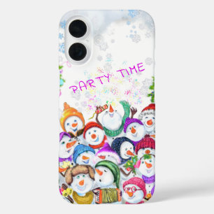 Coques iPhone 16 Snowmans de Noël