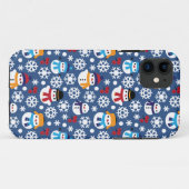 Coques Case-Mate iPhone Snowmans & Snowflakes Motif sans couture (Dos (Horizontal))