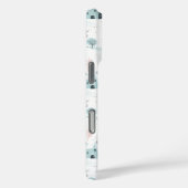 Coques Case-Mate iPhone Snowmans & Snowflakes Motif sans couture (Verso / Droite)