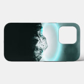 Coques Case-Mate iPhone Snowy mountain mysterious blue neon light (Verso (horizontal))