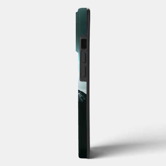 Coques Case-Mate iPhone Snowy mountain mysterious blue neon light (Verso / Gauche)