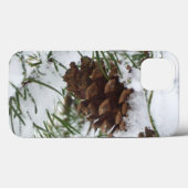 Coques Case-Mate iPhone Snowy Pine Cone I (Verso (horizontal))