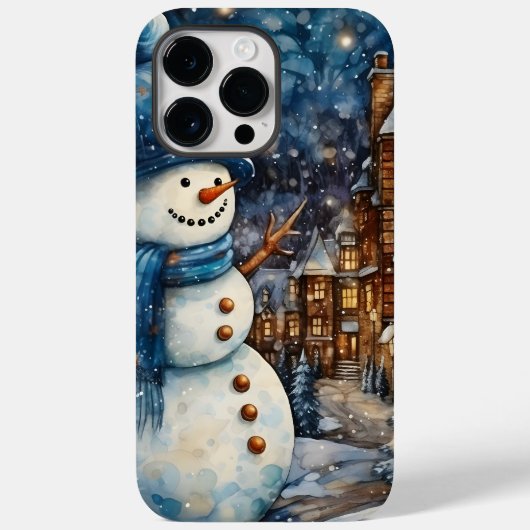 Coques Case-Mate iPhone Snowy Winter Town Wonderland (Verso)