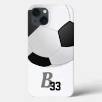 Soccer Ball Sports Monogramme Joueur Nombre Enfant