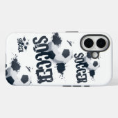 Coques Case-Mate iPhone Soccer Graffiti iPhone 16 Case (Verso (horizontal))