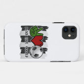 Coques Case-Mate iPhone Soccer paix et amour (Dos (Horizontal))