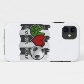 Coques Case-Mate iPhone Soccer paix et amour (Dos (Horizontal))