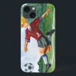 Etui iPhone Case-Mate Soccer Player Kicking a Ball par Jay Throckmorton<br><div class="desc">La balle est dans l'air. Tu peux aller à Like Beckham ? A lovely piece to hang on your wall or give as a venft to the soccer aficionado in your life!</div>