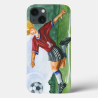 Soccer Player Kicking a Ball par Jay Throckmorton