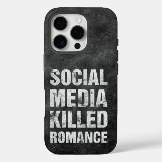 Coques Case-Mate iPhone Social Media Killed Romance (Verso)