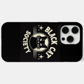 Coques Case-Mate iPhone Société du Chat Noir Halloween gothique iPhone 15 (Verso (horizontal))
