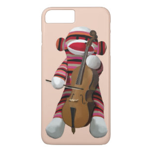 Coque iPhone 8 Plus/7 Plus Sock Monkey et Cello 2