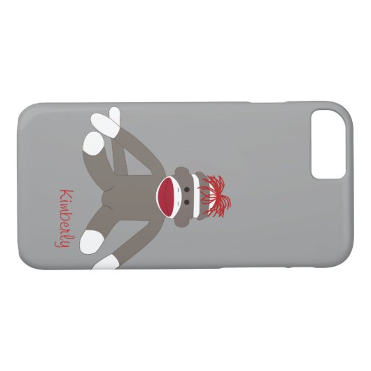 Coques Case-Mate iPhone Sock Monkey Personnalisé iPhone 5 (Dos (Horizontal))