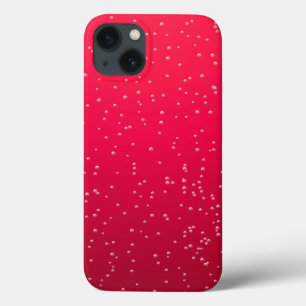 iPhone 13 Case Soda cerise avec minuscules bulles Art Arrière - p