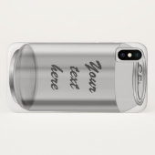 Coques Case-Mate iPhone Soda pop aluminium peut argent (Dos (Horizontal))