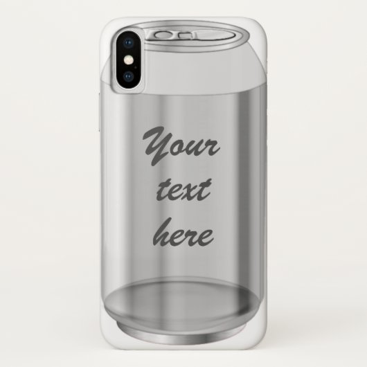 Coques Case-Mate iPhone Soda pop aluminium peut argent (Dos)