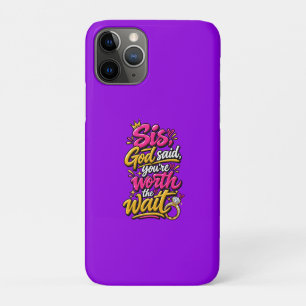 Case-Mate iPhone Case Sœur, Dieu a dit que tu en valais la peine