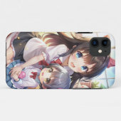 Coques Case-Mate iPhone Soeurs mignonnes anime (Dos (Horizontal))