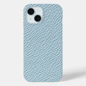 Coques Case-Mate iPhone Soft Blue Leather Textured Phone Case (Verso)