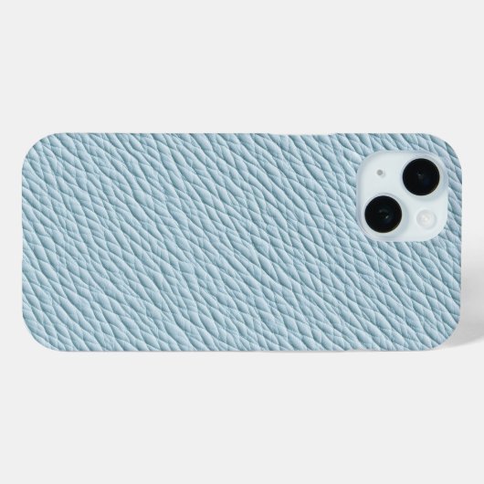 Coques Case-Mate iPhone Soft Blue Leather Textured Phone Case (Verso (horizontal))