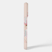 Coques Case-Mate iPhone Soft Blush Flower Custom Name Floral  (Verso / Droite)