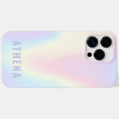 Coques Case-Mate iPhone Soft pastel nom arc-en-ciel tendance moderne minim (Verso (horizontal))