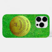 Coques Case-Mate iPhone Softball Dirty Name Team Numéro Ball (Verso (horizontal))
