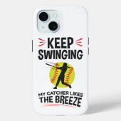 Coques Case-Mate iPhone Softball Pitcher Funny Continuez à faire pivoter l (Verso)
