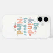 Coques Case-Mate iPhone Soin Personnel Doux et Rappel Positif (Verso (horizontal))